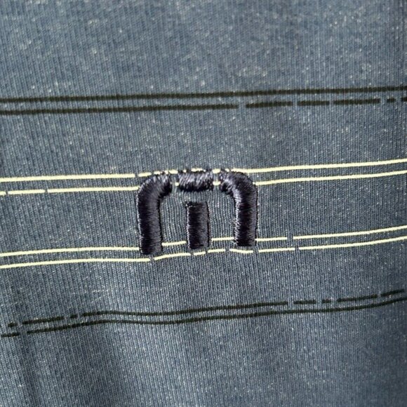 Travis Mathew Golf Blue Half Zip Pullover Athletic Sporty Zippered Pockets Sz Lg - Picture 5 of 16